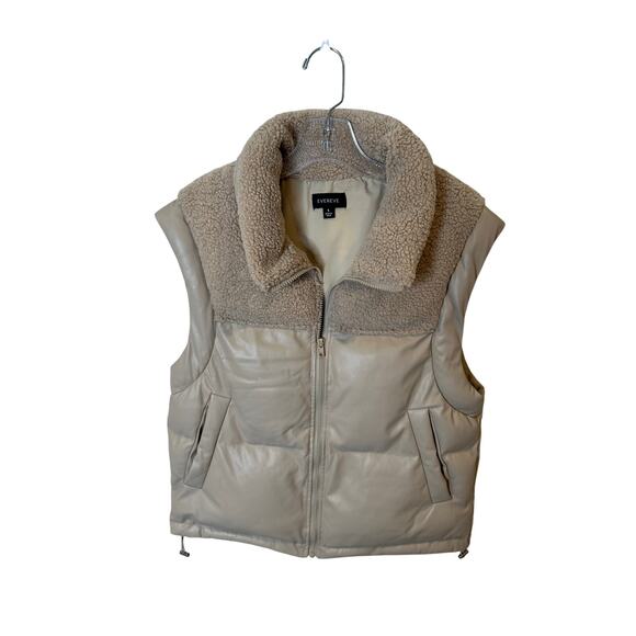 Evereve mixed media vest -small - Picture 1 of 3